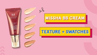 Missha Perfect Cover BB Cream SPF42PA Application amp Swatches of all shades  Maccaronin [upl. by Farmann643]