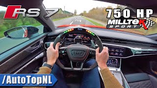 2021 AUDI RS7 C8 SUPER LOUD MILLTEK POV Test Drive by AutoTopNL [upl. by Sissie]