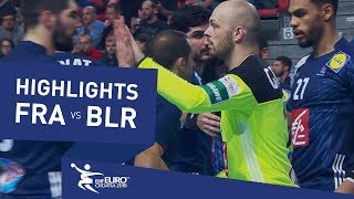 Highlights  France vs Belarus  Mens EHF EURO 2018 [upl. by Nahc525]