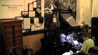 The Linotype  Work Baltimore Part 1 [upl. by Windsor]