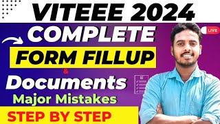 VITEEE 2024 form fill up 🔥  Step by Step  VITEEE 2024 Application form  VIT Vellore VITEEE 2024 [upl. by Boggers]