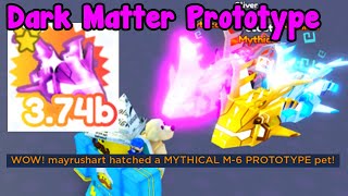 Made New Dark Matter Prototype Mythical Hatched Prototype  Pet Simulator X Roblox [upl. by Hanej]