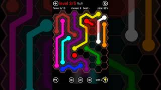 Flow Free Hexes Daily Puzzles 9x9 Level 15 V11 [upl. by Yuu]