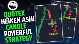 Quotex Heiken Ashi Candle Best 1 Minute Strategy 🔥 Binary Option Trading Strategy Quotex Strategy [upl. by Aillimac990]