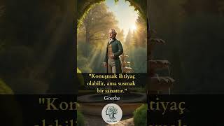 Goethe ‘nin 3 Müthiş Sözü  Goethe  Dinginyasamcom anlamlısözler gününsözü [upl. by Ennylyak]