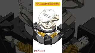 Threeaxis PTZ mechanism design machine cad mechanical [upl. by Ramoj986]