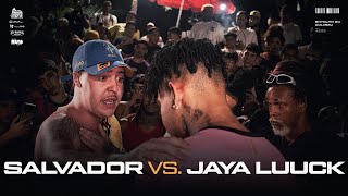 ROUND ABSURDO 🔥 SALVADOR DA RIMA E JAYA LUUCK BA  SEMI FINAL  BATALHA DO COLISEU  EDIÇÃO 203 [upl. by Sikram983]