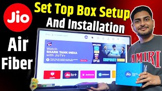 Jio Airfiber Set Top Box installation  Jio Airfiber Set Top Box Review  Channel amp OTT [upl. by Biddie494]