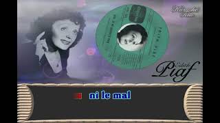 Karaoke Tino  Edith Piaf  Non je ne regrette rien [upl. by Burner]