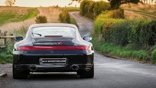 Porsche 911 Carrera 4S 996 with Turbo Widebody Black [upl. by Michon]