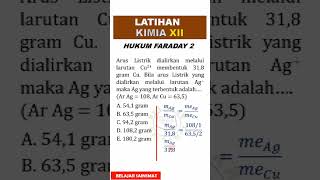 Pembahasan KIMIA XII HUKUM FARADAY 2 [upl. by Wagner383]