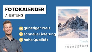 Fotokalender gestalten für 2025  Anleitung amp bester Anbieter [upl. by Ilenay]