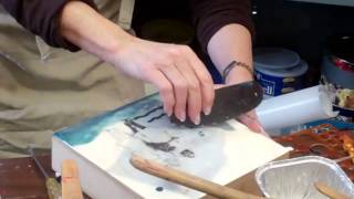 How to Paint with Encaustic Paints Embedding Wax Part 4 [upl. by Phene505]