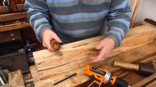 Tutorial  Ep 5  How To Build a Luthiers Workbench  Drilling the drawbores [upl. by Terrance]