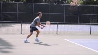 Dimitrov backhand return plus slo mo [upl. by Ansev]