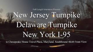 NJ amp DE Turnpike I95 NY MD Front Southbound [upl. by Haridan]