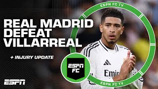 Reaction to Real Madrid vs Villarreal amp injury update on Dani Carvajal  ESPN FC [upl. by Eleira]