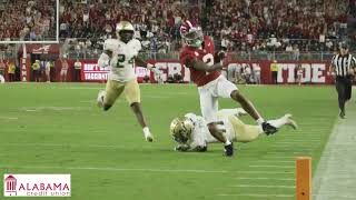 17yr old Bama WR Ryan Williams stiffarm TD vs USF [upl. by Anaahs974]