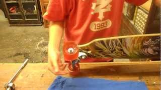 How to clean longboard wheels [upl. by Lajet]