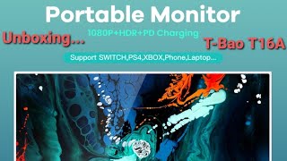 Unboxing TBao T16A Portable Monitor BanggoodTV [upl. by Kane]