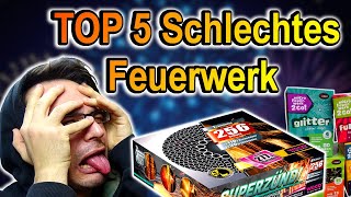 TOP 5 SCHLECHTES FEUERWERK für SILVESTER [upl. by Ainyt]