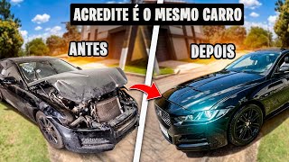 65 DIAS DE REFORMA DO JAGUAR ABANDONADO MAIS BARATO DO BRASIL   DE 1 HORA SÓ NOVELA DE CARRO [upl. by Aihk]