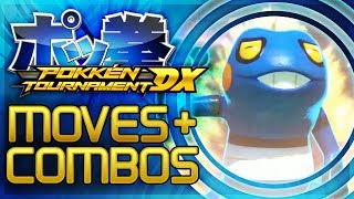 Pokken Tournament DX  ALL Croagunk Moves  Combos Nintendo Switch Gameplay [upl. by Gniw594]