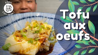 Tofu aux oeufs  Recette de tofu facile et rapide [upl. by Ariaj]