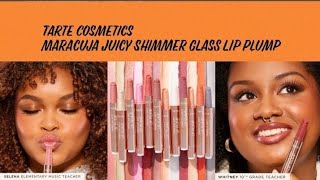 NewMaracuja Juicy Shimmer Glass Lip Plump by Tarte CosmeticsNew Makeup Releases 2023Makeup News [upl. by Aretse987]