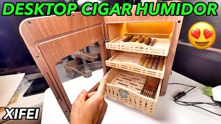 Review  XIFEI Cigar Humidor Cabinet [upl. by Orlosky]