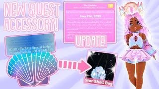 NEW SUMMER SEASHELL HUNT QUEST FOR FREE ACCESSORY 🐚  Roblox Bunny Valley 🐰 [upl. by Nyleak45]