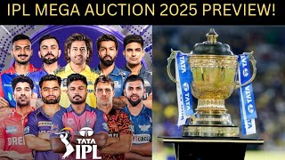 IPL MEGA AUCTION 2025 PREVIEW Retention Review amp Expectations [upl. by Hanan]