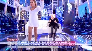 Live non è la dUrso 2020  Vittorio Sgarbi guarda sotto la gonna di Barbara [upl. by Paget]