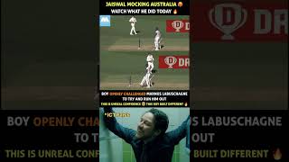 22 year old boy mocking mighty Aussies in their own backyard shortfeed cricket yashasvijaiswal [upl. by Onairpic248]