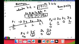 HAMMING CODEERROR DETECTION AND CORRECTION IN DATA LINK LAYER hamming datalinklayer network [upl. by Murtha]