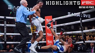 Matias vs Ponce HIGHLIGHTS February 25 2023  PBC on Showtime [upl. by Archangel]