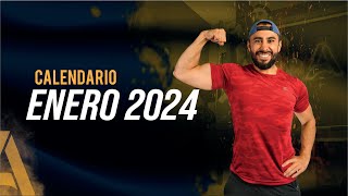 Calendario Enero 2024🔥¡A PONERSE EN FORMA [upl. by Adniram]