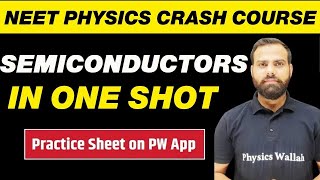 SEMICONDUCTORS in One Shot  All Concepts Tricks and PYQs  NEET Physics Crash Course [upl. by Vita147]