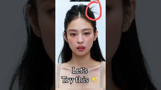 Kpop idol Jennie inspired hairstyle 🎀subscribe jennie jenniekim mantra kbeauty [upl. by Ailina120]