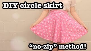 DIY Circle Skirt nozip method [upl. by Stout]