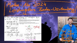 MatheAbi 2024 in BW Leistungskurs  Teil A Wahlaufgabe 3 [upl. by Aneleairam979]