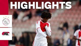 Highlights Ajax O18  AZ O18  Competitie [upl. by Thordia]