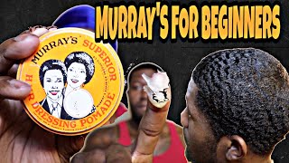 SCALP TO 360 WAVES BEEHIVE HOW TO USE MURRAYS POMADE FOR BEGINNERS [upl. by Blen]