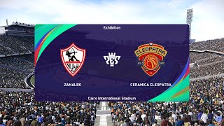 Zamalek vs Ceramica Cleopatra 29062024 Egyptian Premier League PES 2021 [upl. by Ford]