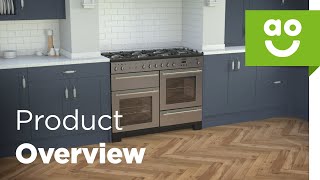 Rangemaster Range Cooker TOLP110DFFSS Product Overview  aocom [upl. by Airolg]