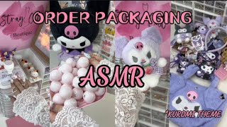 PACK HUGE ORDER WITH ME quotKUROMI THEMEquot😻💐💌 ASMR [upl. by Norred]