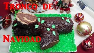 Tronco de Navidad con trufa de chocolate y Pionono casero La cocina de Jaki [upl. by Wildermuth825]