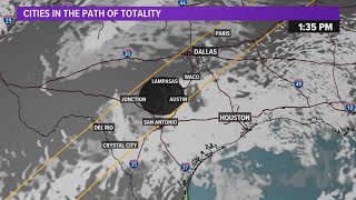 Solar eclipse forecast now looking promising for some spots in Texas [upl. by Zusman]