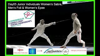 Day05 Commonwealth Junior amp Cadet Fencing Championships 2018  Piste Green [upl. by Eiruam407]