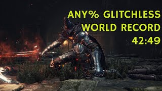 Dark Souls 3  Any Glitchless Speedrun in 4249 [upl. by Mayda]